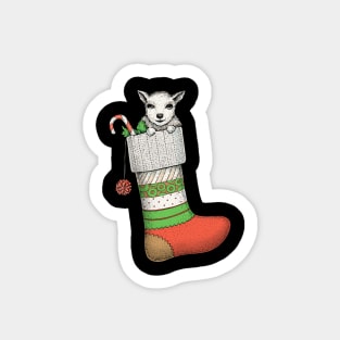 Christmas Goat Sticker